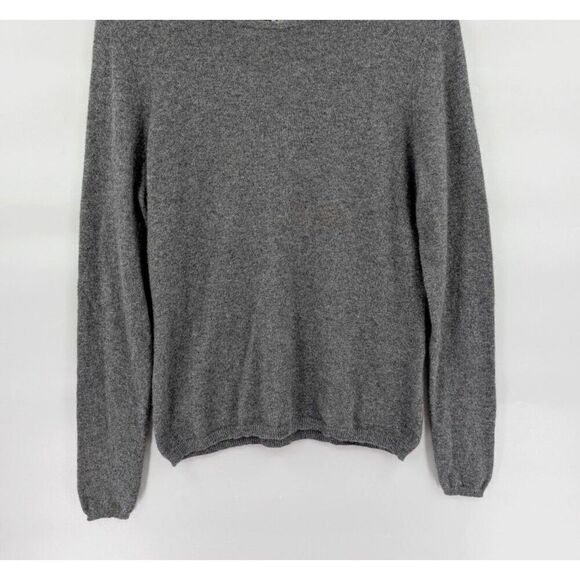 Sutton Studio Cashmere Sweater Womens Large Gray Classic Timeless Minimalist - Picture 5 of 12